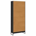 Casa si Gradina - Mobilier - Biblioteci si rafturi - Biblioteci - Dulap pentru carti 2 pcs Stejar Negru 80 x 30 x 155 cm - Infinity.ro