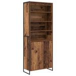 Casa si Gradina - Mobilier - Comode si corpuri - Corpuri bucatarie - Dulapuri Inalte 2 pcs Lemn Vechi 60 x 36 x 300 cm Lemn compozit - Infinity.ro