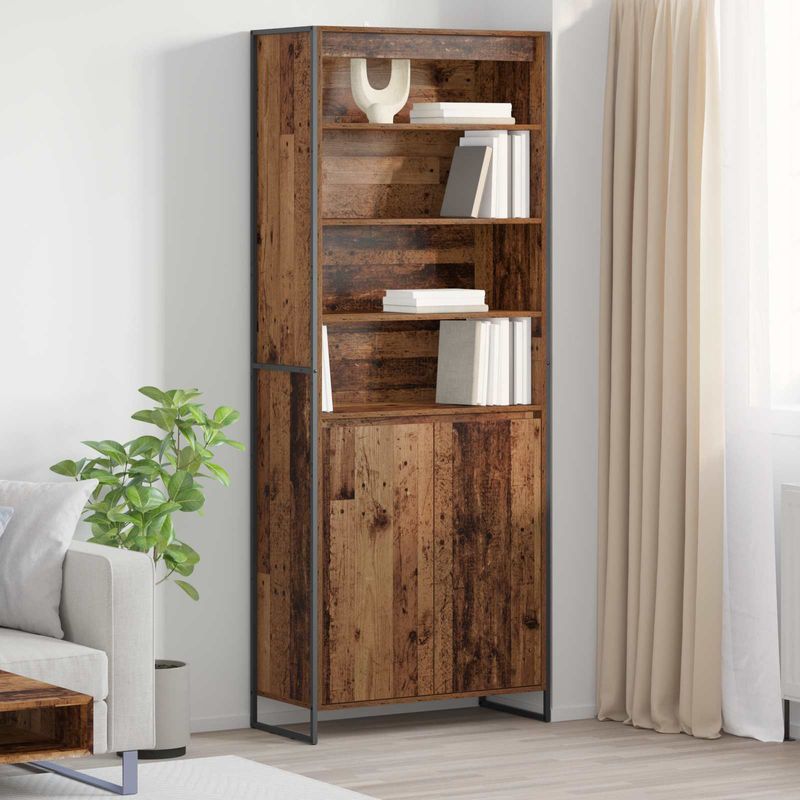 Casa si Gradina - Mobilier - Comode si corpuri - Corpuri bucatarie - Dulapuri Inalte 2 pcs Lemn Vechi 60 x 36 x 300 cm Lemn compozit - Infinity.ro