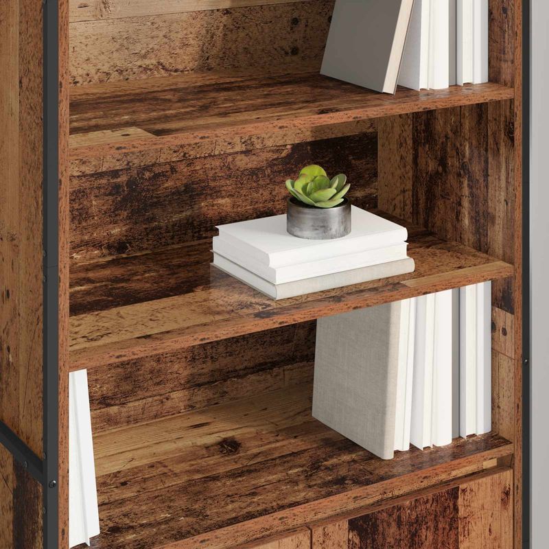 Casa si Gradina - Mobilier - Comode si corpuri - Corpuri bucatarie - Dulapuri Inalte 2 pcs Lemn Vechi 60 x 36 x 300 cm Lemn compozit - Infinity.ro