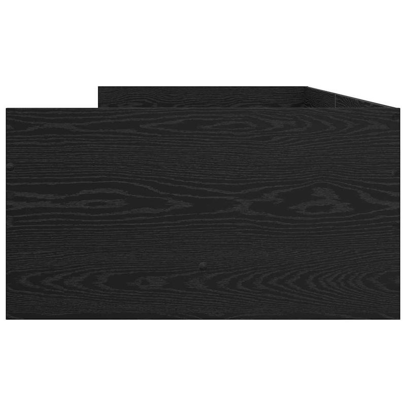Casa si Gradina - Mobilier - Paturi si accesorii - Paturi - Cadru de pat Stejar Negru 100 x 200 cm Lemn de pin masiv - Infinity.ro