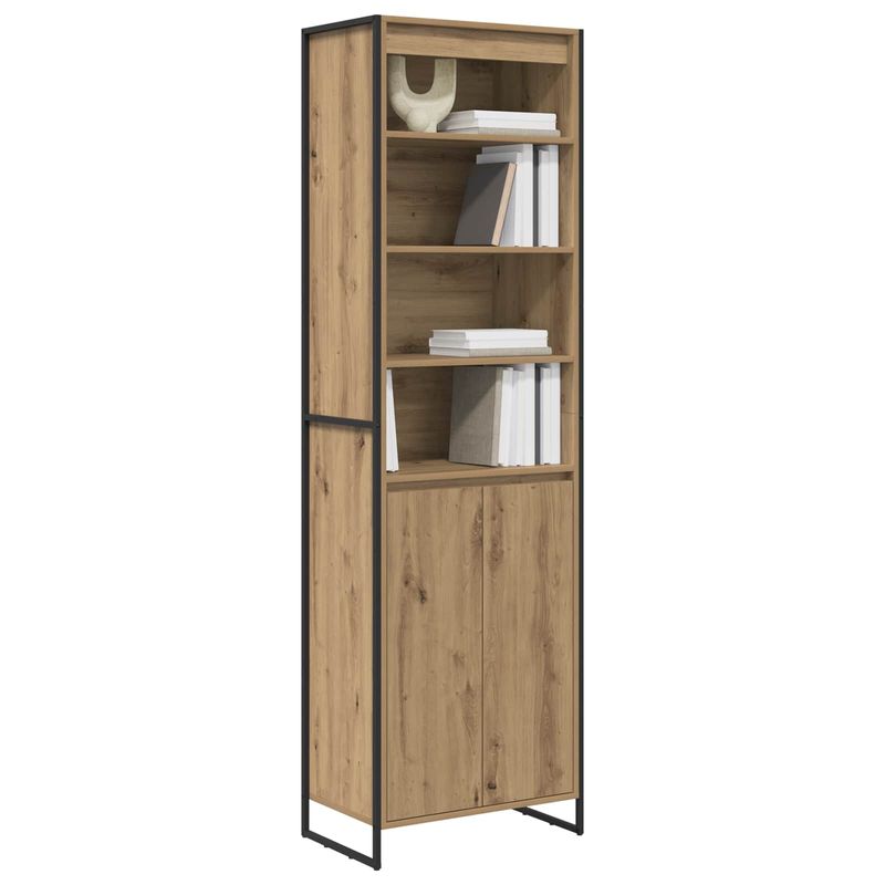 Casa si Gradina - Mobilier - Comode si corpuri - Comode - Dulapuri Inalte 2 pcs Stejar artizanal 60 x 36 x 300 cm - Infinity.ro