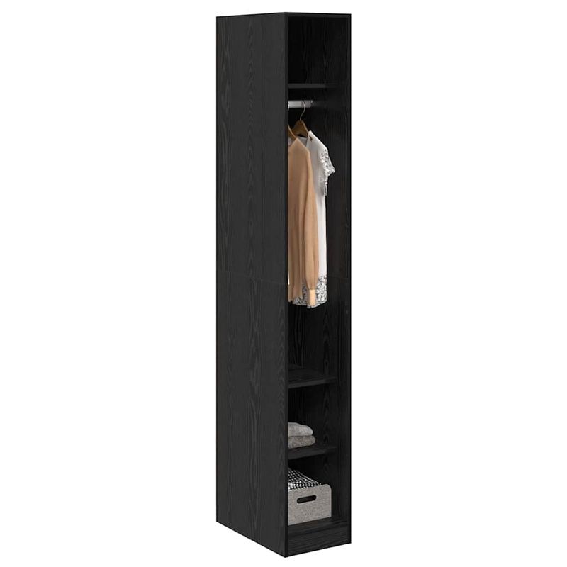 Casa si Gradina - Mobilier - Dulapuri si sifoniere - Dulapuri - Dulap cu raft Stejar Negru 50 x 30 x 200 cm Lemn compozit - Infinity.ro
