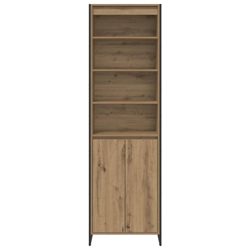 Casa si Gradina - Mobilier - Comode si corpuri - Comode - Dulapuri Inalte 2 pcs Stejar artizanal 60 x 36 x 300 cm - Infinity.ro