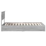 Casa si Gradina - Mobilier - Paturi si accesorii - Paturi - Pat cu storage cu sertar Gri Sonoma 75 x 190 cm Lemn compozit - Infinity.ro
