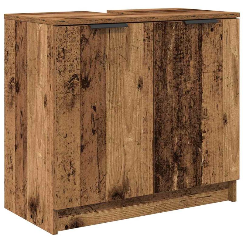Casa si Gradina - Mobilier - Seturi de mobilier - Seturi baie - Set dulap baie cu raft cu depozitare Lemn Vechi Lemn compozit - Infinity.ro
