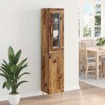 Casa si Gradina - Mobilier - Comode si corpuri - Comode - Bufet 2 pcs Lemn Vechi Sticla - Infinity.ro