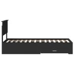 Casa si Gradina - Mobilier - Paturi si accesorii - Paturi - Cadru de pat Negru si argintiu 75 x 190 cm Lemn compozit - Infinity.ro