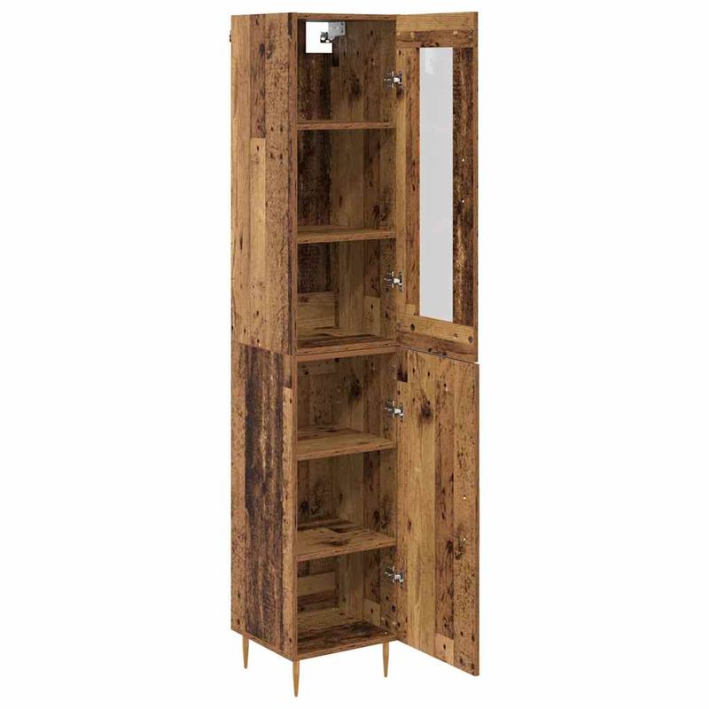 Casa si Gradina - Mobilier - Comode si corpuri - Comode - Bufet 2 pcs Lemn Vechi Sticla - Infinity.ro