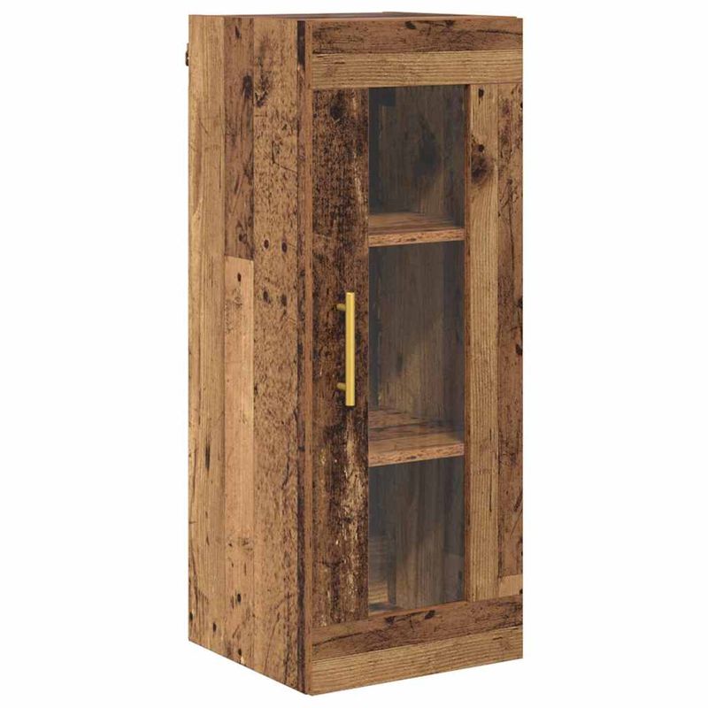 Casa si Gradina - Mobilier - Comode si corpuri - Comode - Bufet 2 pcs Lemn Vechi Sticla - Infinity.ro