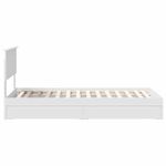 Casa si Gradina - Mobilier - Paturi si accesorii - Paturi - Pat cu storage cu headboard Alb 90 x 200 cm Lemn compozit - Infinity.ro