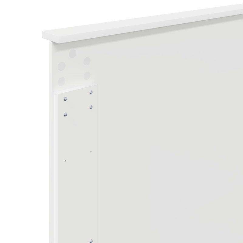 Casa si Gradina - Mobilier - Paturi si accesorii - Paturi - Pat cu storage cu headboard Alb 90 x 200 cm Lemn compozit - Infinity.ro