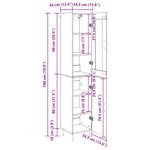 Casa si Gradina - Mobilier - Comode si corpuri - Comode - Bufet 2 pcs Lemn Vechi Sticla - Infinity.ro
