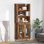 Casa si Gradina - Mobilier - Comode si corpuri - Corpuri bucatarie - Bufet Lemn Vechi 69,5 x 32,5 x 180 cm Lemn compozit - Infinity.ro
