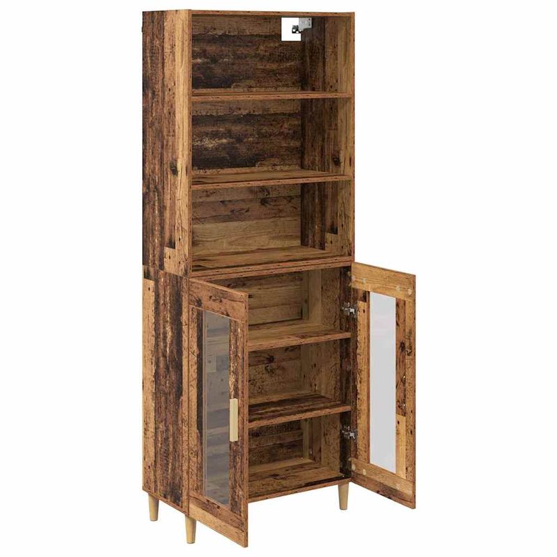 Casa si Gradina - Mobilier - Comode si corpuri - Corpuri bucatarie - Bufet Lemn Vechi 69,5 x 32,5 x 180 cm Lemn compozit - Infinity.ro