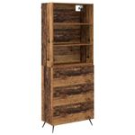 Casa si Gradina - Mobilier - Comode si corpuri - Corpuri bucatarie - Bufet cu sertar Lemn Vechi 69,5 x 34 x 180 cm Lemn compozit - Infinity.ro