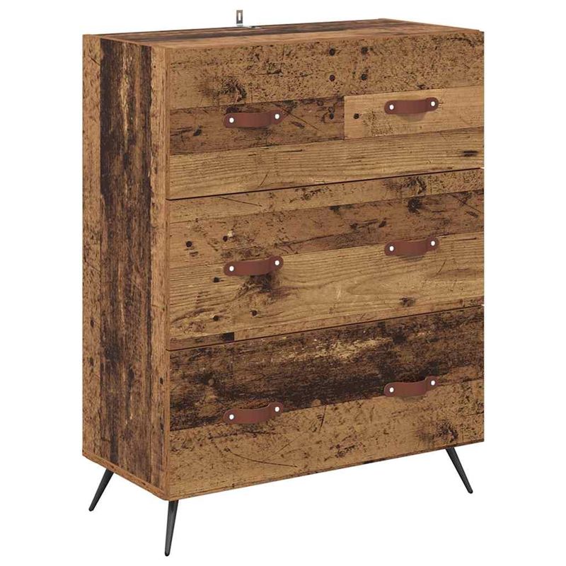Casa si Gradina - Mobilier - Comode si corpuri - Corpuri bucatarie - Bufet cu sertar Lemn Vechi 69,5 x 34 x 180 cm Lemn compozit - Infinity.ro