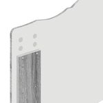 Casa si Gradina - Mobilier - Paturi si accesorii - Paturi - Cadru de pat cu headboard Gri Sonoma 75 x 190 cm Lemn compozit - Infinity.ro