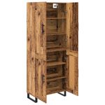 Casa si Gradina - Mobilier - Comode si corpuri - Comode - Bufet 2 pcs Lemn Vechi Lemn Stratificat si Sticla - Infinity.ro