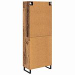 Casa si Gradina - Mobilier - Comode si corpuri - Comode - Bufet cu sertar 2 pcs Lemn Vechi Lemn Stratificat si Sticla - Infinity.ro