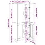 Casa si Gradina - Mobilier - Comode si corpuri - Comode - Bufet 2 pcs Lemn Vechi Lemn Stratificat si Sticla - Infinity.ro