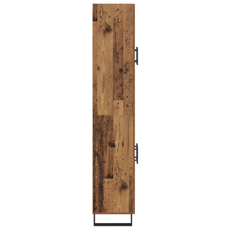 Casa si Gradina - Mobilier - Comode si corpuri - Comode - Bufet 2 pcs Lemn Vechi Lemn Stratificat si Sticla - Infinity.ro