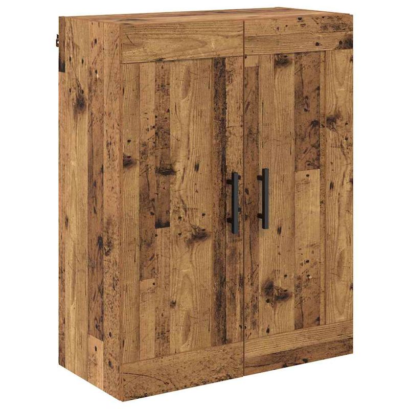 Casa si Gradina - Mobilier - Comode si corpuri - Comode - Bufet cu sertar 2 pcs Lemn Vechi Lemn Stratificat si Sticla - Infinity.ro