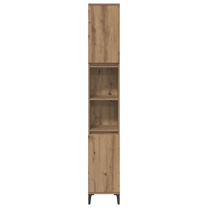 Casa si Gradina - Mobilier - Seturi de mobilier - Seturi baie - Set de mobilier pentru baie cu raft 3 pcs Stejar Artizanal - Infinity.ro