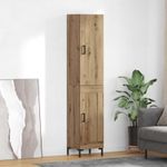 Casa si Gradina - Mobilier - Comode si corpuri - Corpuri bucatarie - Bufet Stejar Artizanal 69,5 x 34 x 180 cm Lemn compozit - Infinity.ro