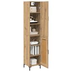 Casa si Gradina - Mobilier - Comode si corpuri - Corpuri bucatarie - Bufet Stejar Artizanal 69,5 x 34 x 180 cm Lemn compozit - Infinity.ro