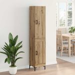 Casa si Gradina - Mobilier - Comode si corpuri - Corpuri bucatarie - Bufet Stejar Artizanal 69,5 x 34 x 180 cm Lemn compozit - Infinity.ro
