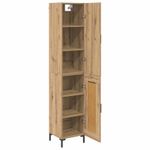Casa si Gradina - Mobilier - Comode si corpuri - Corpuri bucatarie - Bufet Stejar Artizanal 69,5 x 34 x 180 cm Lemn compozit - Infinity.ro