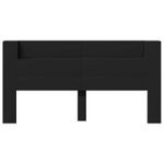 Casa si Gradina - Mobilier - Paturi si accesorii - Accesorii paturi - Tablie de pat cu LED, albastru, 144x5x78/88 cm, textil - Infinity.ro