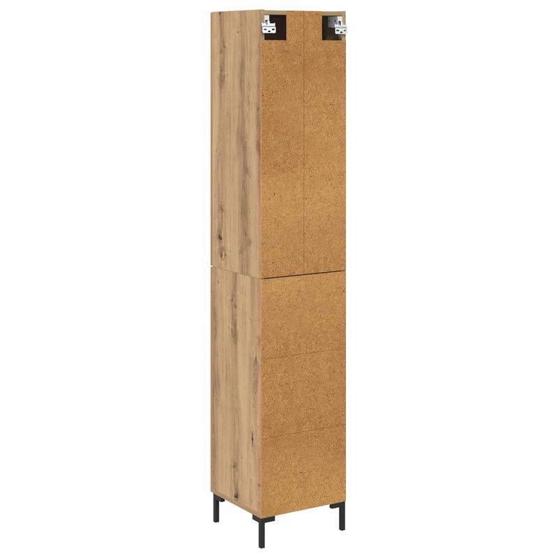 Casa si Gradina - Mobilier - Comode si corpuri - Corpuri bucatarie - Bufet Stejar Artizanal 69,5 x 34 x 180 cm Lemn compozit - Infinity.ro