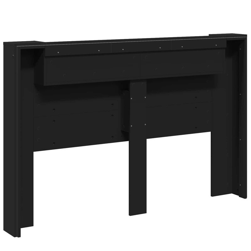 Casa si Gradina - Mobilier - Paturi si accesorii - Accesorii paturi - Tablie de pat cu LED, albastru, 144x5x118/128 cm, textil - Infinity.ro