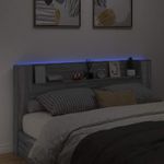 Casa si Gradina - Mobilier - Paturi si accesorii - Accesorii paturi - Tablie de pat cu LED, albastru inchis, 93x16x118/128cm, catifea - Infinity.ro