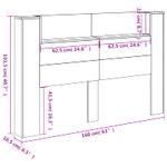 Casa si Gradina - Mobilier - Paturi si accesorii - Accesorii paturi - Tablie de pat cu LED, albastru, 144x5x118/128 cm, textil - Infinity.ro