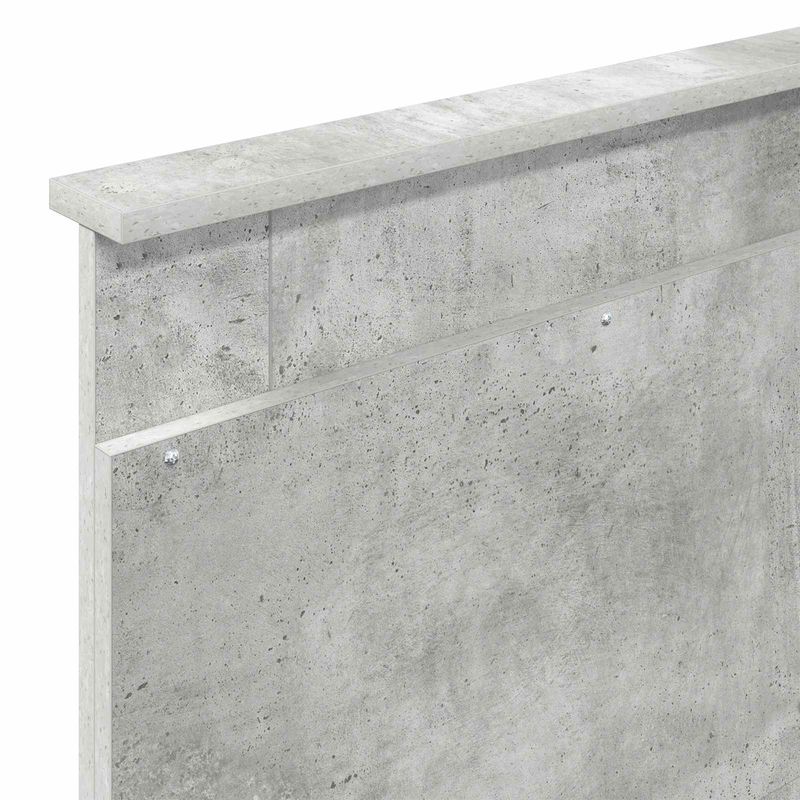Casa si Gradina - Mobilier - Paturi si accesorii - Paturi - Pat cu storage Gri din beton 90 x 190 cm Lemn compozit - Infinity.ro