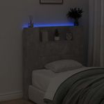 Casa si Gradina - Mobilier - Paturi si accesorii - Accesorii paturi - Tablie de pat cu LED, albastru inchis, 80x7x78/88 cm, catifea - Infinity.ro