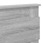 Casa si Gradina - Mobilier - Paturi si accesorii - Paturi - Pat cu storage cu sertar Gri Sonoma 150 x 200 cm Lemn compozit - Infinity.ro