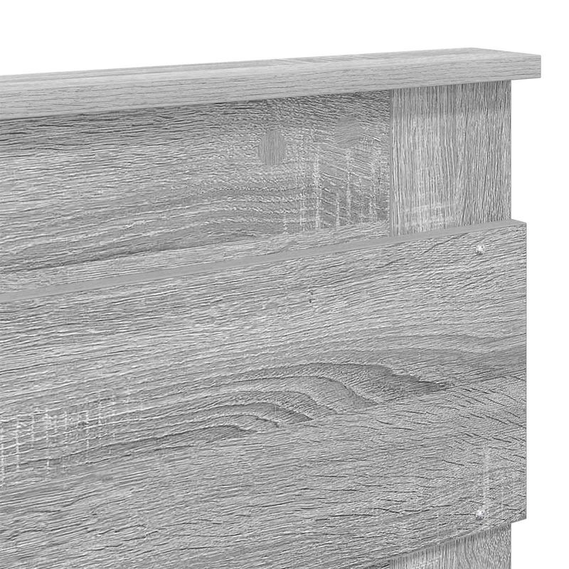 Casa si Gradina - Mobilier - Paturi si accesorii - Paturi - Pat cu storage cu sertar Gri Sonoma 150 x 200 cm Lemn compozit - Infinity.ro