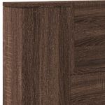 Casa si Gradina - Mobilier - Paturi si accesorii - Accesorii paturi - Tablie de pat cu LED, albastru, 203x16x118/128 cm, textil - Infinity.ro