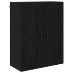 Casa si Gradina - Mobilier - Comode si corpuri - Corpuri bucatarie - Bufet Stejar Negru 69,5 x 34 x 180 cm Lemn compozit - Infinity.ro