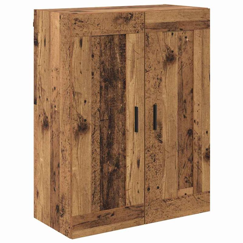 Casa si Gradina - Mobilier - Comode si corpuri - Comode - Bufet cu sertar 2 pcs Lemn Vechi Lemn Stratificat si Sticla - Infinity.ro