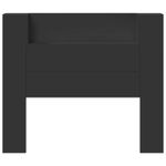 Casa si Gradina - Mobilier - Paturi si accesorii - Accesorii paturi - Tablie de pat cu LED, albastru, 103x16x118/128 cm, textil - Infinity.ro