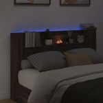 Casa si Gradina - Mobilier - Paturi si accesorii - Accesorii paturi - Tablie de pat cu LED, albastru, 183x16x78/88 cm, textil - Infinity.ro