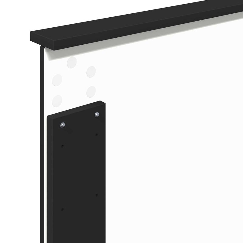 Casa si Gradina - Mobilier - Paturi si accesorii - Paturi - Cadru de pat Negru si argintiu 100 x 200 cm Lemn compozit - Infinity.ro