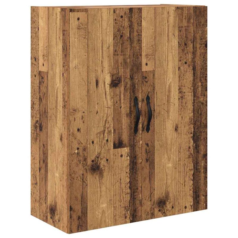 Casa si Gradina - Mobilier - Comode si corpuri - Comode - Bufet cu sertar 2 pcs Lemn Vechi Lemn Stratificat si Sticla - Infinity.ro