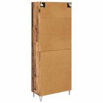 Casa si Gradina - Mobilier - Comode si corpuri - Comode - Bufet cu sertar 2 pcs Lemn Vechi Lemn Stratificat si Sticla - Infinity.ro