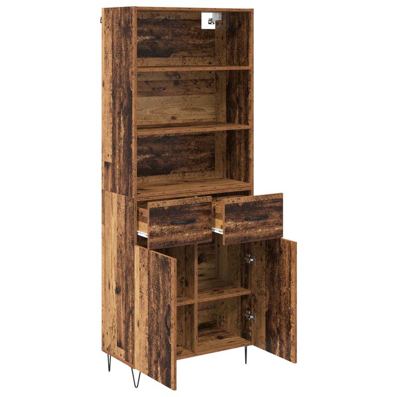 Casa si Gradina - Mobilier - Comode si corpuri - Corpuri bucatarie - Bufet cu sertar Lemn Vechi 69,5 x 32,5 x 180 cm Lemn compozit - Infinity.ro